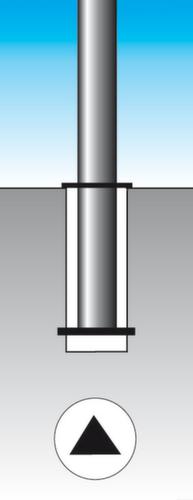 Sperrpfosten aus Edelstahl Detail 4 L