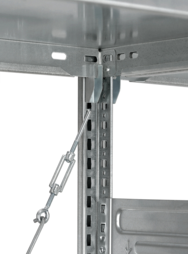 hofe System-Steckregal in Standard Bauart, Höhe x Breite x Tiefe 3000 x 1310 x 835 mm, 7 Böden Detail 1 L