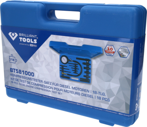 Brilliant Tools Kompressionstester-Satz für Diesel Motoren Standard 6 L