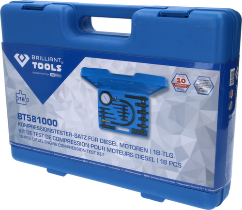 Brilliant Tools Kompressionstester-Satz für Diesel Motoren Standard 8 L