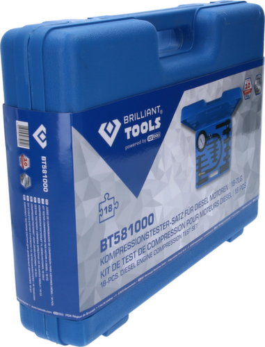 Brilliant Tools Kompressionstester-Satz für Diesel Motoren Standard 9 L