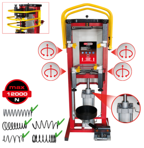 KS Tools Druckluft-Stand-Federspanner Standard 2 L