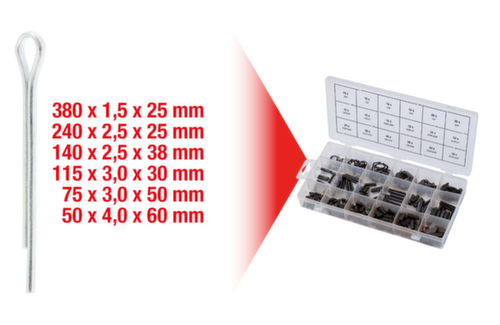 KS Tools Sortiment Splinte Standard 2 L