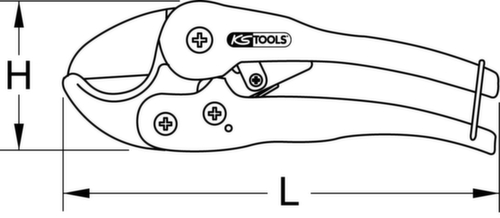 KS Tools Kunststoff-Rohrschere Standard 5 L