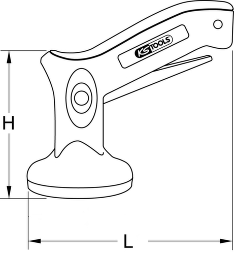 KS Tools Einhand-Mini-Saugheber Standard 7 L