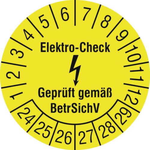 Runde Prüfplakette ohne Jahresfarbe Standard 1 L