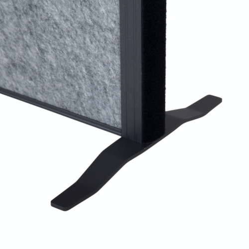 MAUL Stellwand-Tafel MAULconnecto, Höhe x Breite 1800 x 1000 mm, Wand dunkelgrau/braun Detail 1 L