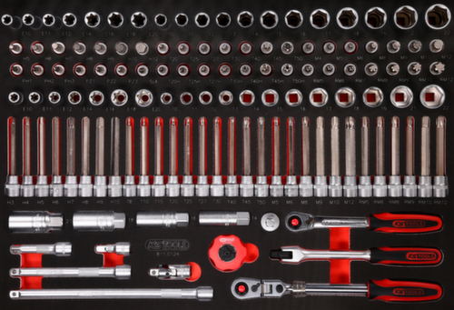 KS Tools 3/8'' Steckschlüssel-Satz in Schaumstoffeinlage