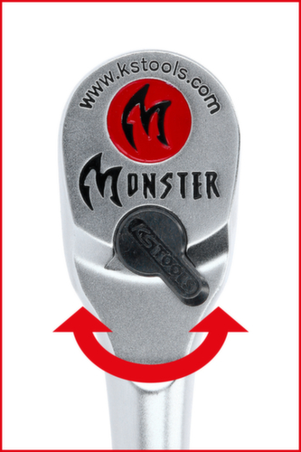 KS Tools 1/4" Monster Umschaltknarre Detail 2 L
