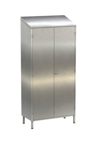 Edelstahl-Putzmittelschrank, Breite 950 mm Standard 1 L