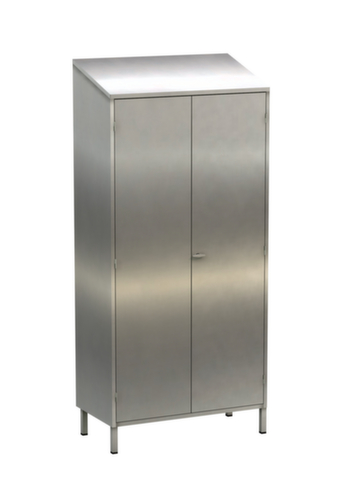 Edelstahl-Putzmittelschrank, Breite 950 mm Standard 1 L