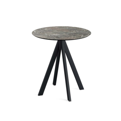 VEBA Bistrotisch Essentials Infinity, Ø 700 mm, Platte Galaxy Marble Standard 1 L