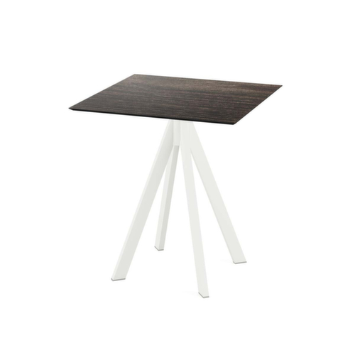 VEBA Bistrotisch Essentials Infinity, Breite x Tiefe 700 x 700 mm, Platte Riverwashed Wood Standard 1 L