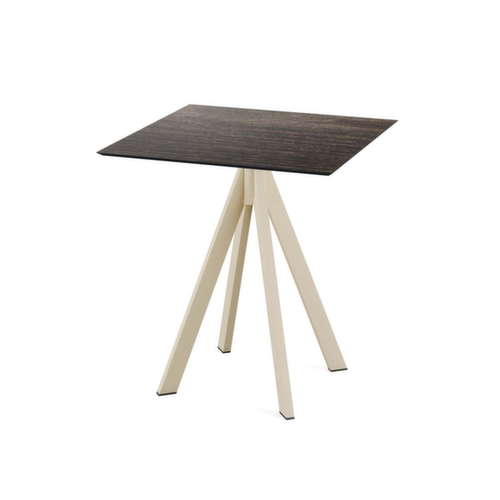 VEBA Bistrotisch Essentials Infinity, Breite x Tiefe 700 x 700 mm, Platte Riverwashed Wood Standard 1 L