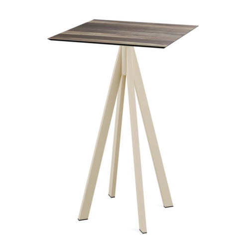 VEBA Stehtisch Essentials Infinity, Breite x Tiefe 700 x 700 mm, Platte Tropical Wood Standard 1 L