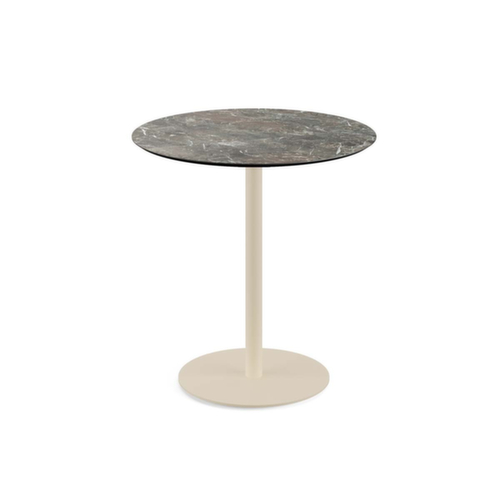 VEBA Bistrotisch Essentials Urban, Ø 700 mm, Platte Galaxy Marble Standard 1 L