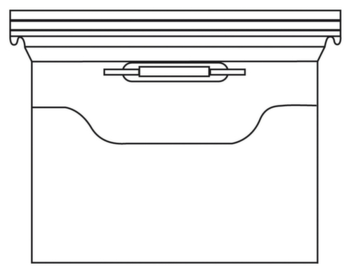 EICHNER Termin-Sichttasche Visimap, transparent, DIN A4 Technische Zeichnung 1 L