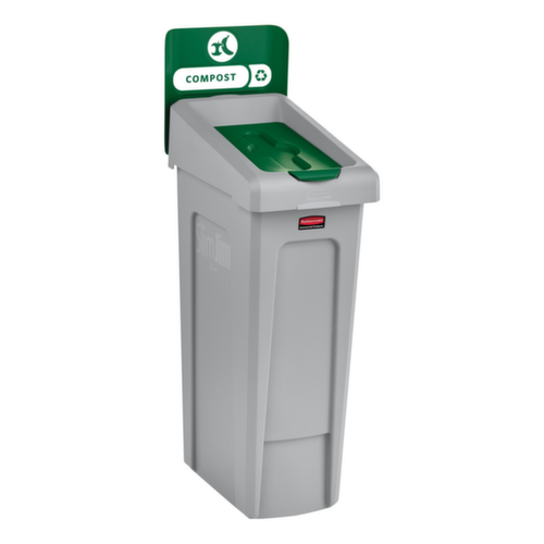 Rubbermaid Deckel Slim Jim® für Recycling-Station, grün Standard 3 L