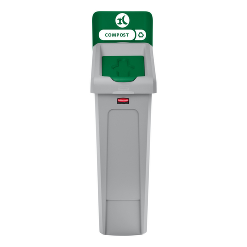 Rubbermaid Deckel Slim Jim® für Recycling-Station, grün Standard 2 L