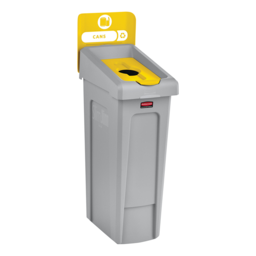 Rubbermaid Deckel Slim Jim® für Recycling-Station, gelb Standard 3 L