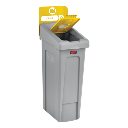 Rubbermaid Deckel Slim Jim® für Recycling-Station, gelb Standard 4 L