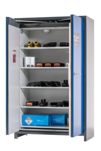 Asecos Lithium-Ionen Lagerschrank ION-LINE Typ 90, Höhe x Breite x Tiefe 1953 x 1193 x 615 mm Standard 1 L