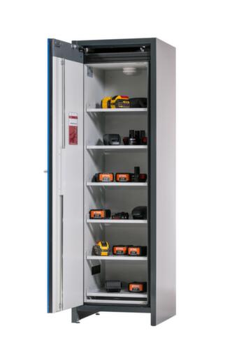 Asecos Lithium-Ionen Lagerschrank ION-LINE Typ 90, Höhe x Breite x Tiefe 1953 x 599 x 615 mm Standard 1 L