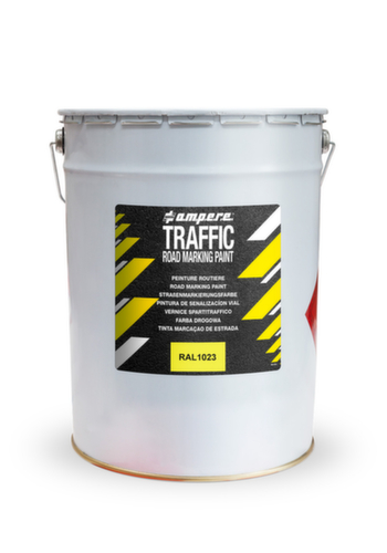 a.m.p.e.r.e. Straßenmarkierfarbe TRAFFIC Road Marking Paint, gelb Standard 1 L