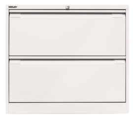 Bisley Hängeregistraturschrank, 2 Auszüge, verkehrsweiß/verkehrsweiß