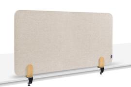 Legamaster Schallabsorbierende Tischtrennwand ELEMENTS, Höhe x Breite 600 x 1200 mm, Wand beige