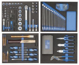 TS-147 Werkzeugsortiment in Check-Tool-Modulen