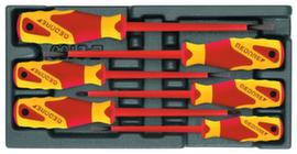 GEDORE 1500 ES-VDE 2170 PZ VDE-Schraubendreher-Satz in 1/3 ES-Modul