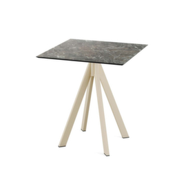 VEBA Bistrotisch Essentials Infinity, Breite x Tiefe 700 x 700 mm, Platte Galaxy Marble