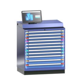 Thurmetall Elektro-Schubladenschrank, NCS S 4040-R70 B Taubenblau/NCS S 1060-R80B Hellblau