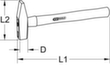 KS Tools Vorschlaghammer mit Hickorystiel Standard 2 S