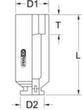 KS Tools 1/2" Sechskant-Kraft-Stecknuss Technische Zeichnung 1 S