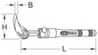 KS Tools Teleskop Gelenk-Rollkopf-Hebeleisen Standard 8 S