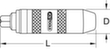 KS Tools 1/2" Hand-Schlagschraubendreher Technische Zeichnung 1 S