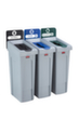 Rubbermaid Deckel Slim Jim® für Recycling-Station, schwarz Standard 5 S