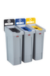 Rubbermaid Deckel Slim Jim® für Recycling-Station, blau Standard 3 S