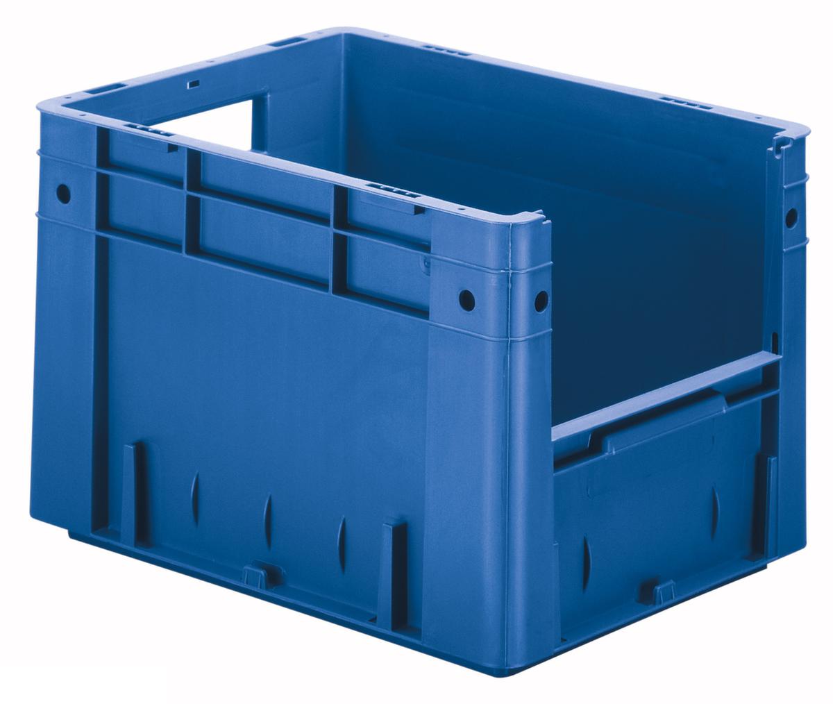 Euronorm-Stapelbehälter mit Eingriff, blau, Inhalt 23,3 l Standard 1 ZOOM