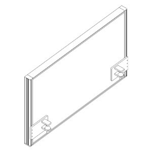 Schallabsorbierende Tischtrennwand RQ60 Screen / S41, Höhe x Breite 480 x 800 mm Standard 1 ZOOM