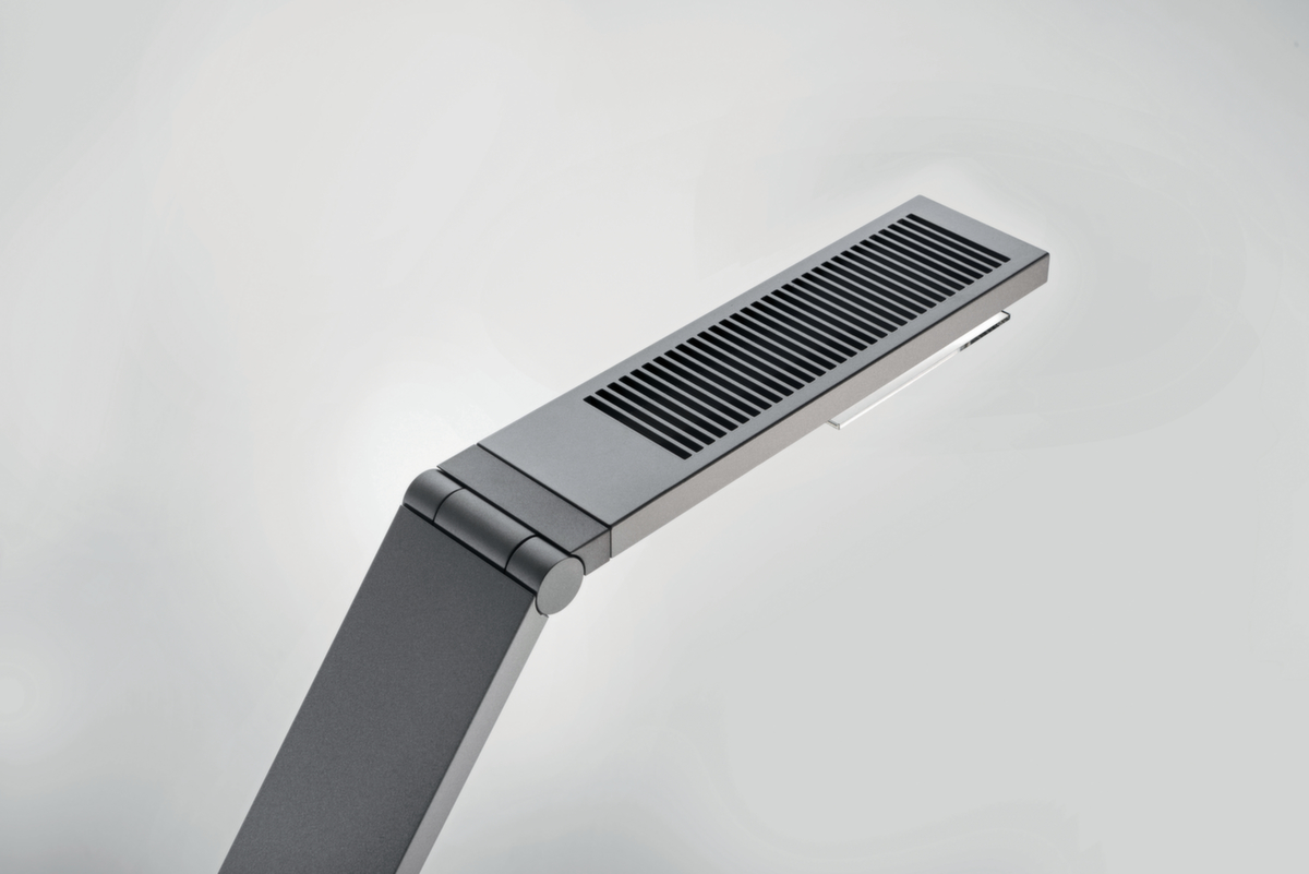 Luctra LED-Schreibtischleuchte Linear Table Base mit biologisch wirksamem Licht, Licht kalt- bis warmweiß - biologisch wirksames Licht, silber Detail 1 ZOOM