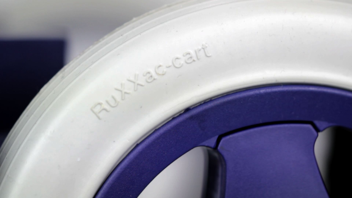 RuXXac Klappbare Alu-Sackkarre Business XL, Traglast 125 kg, Polymer-Bereifung Detail 4 ZOOM