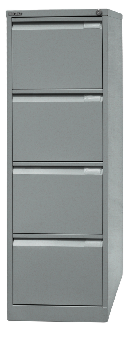 Bisley Hängeregistraturschrank, 4 Auszüge, silber/silber Standard 3 ZOOM