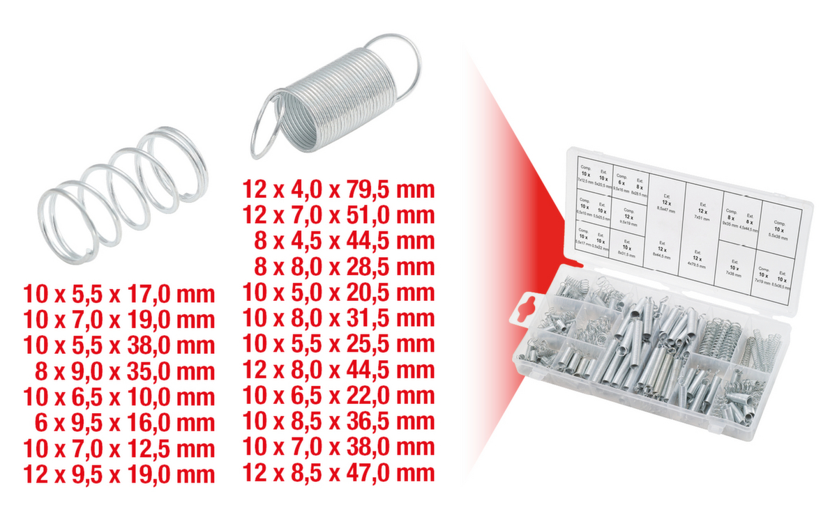 KS Tools Sortiment Federn Standard 3 ZOOM