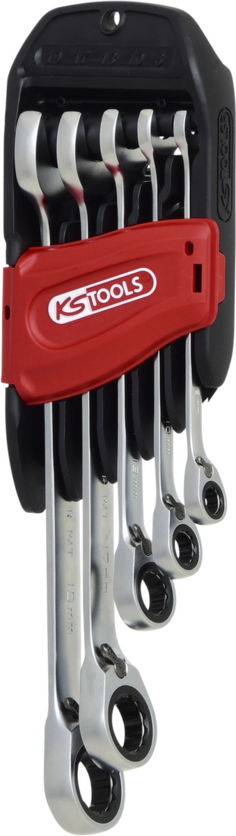 KS Tools GEARplus® RINGSTOP-Ratschenringmaulschlüssel-Satz Standard 6 ZOOM