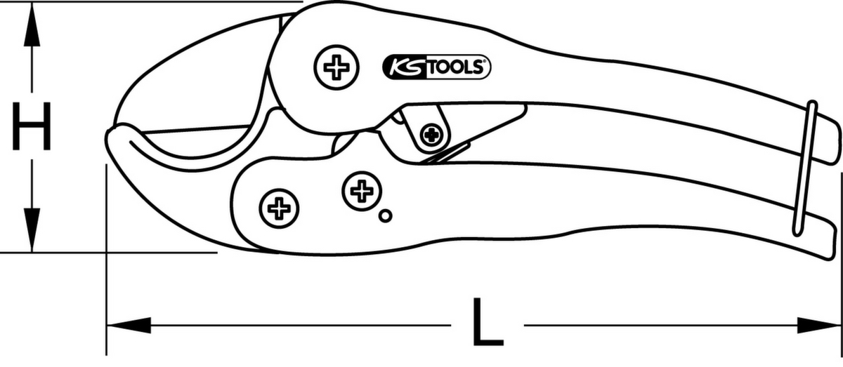 KS Tools Kunststoff-Rohrschere Standard 5 ZOOM