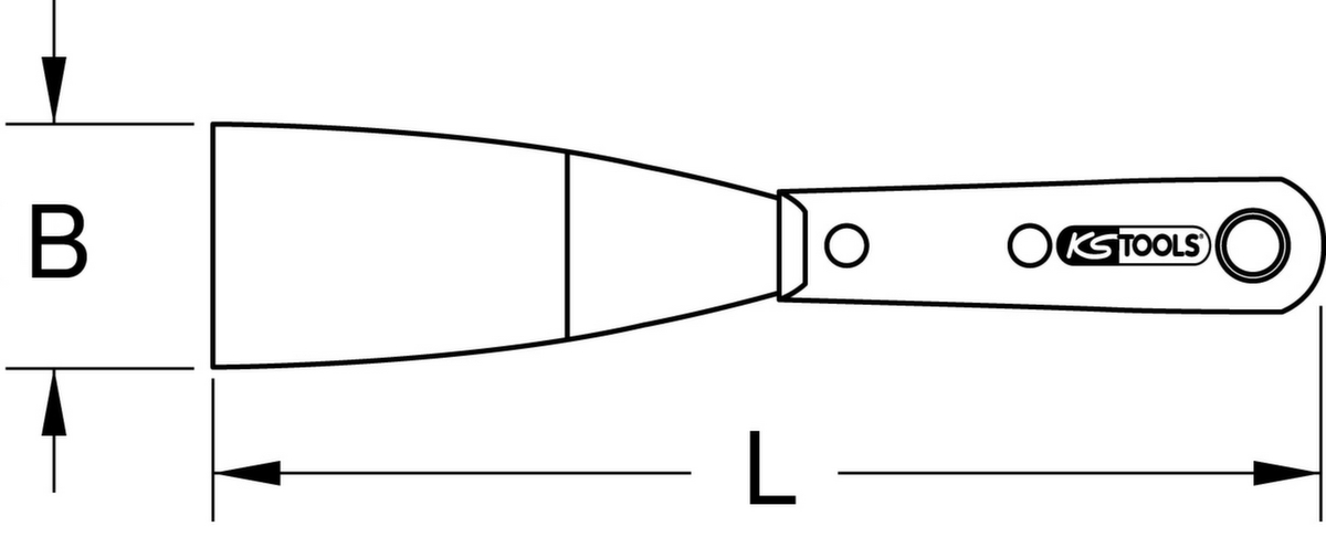 KS Tools EDELSTAHL Spachtel Standard 6 ZOOM