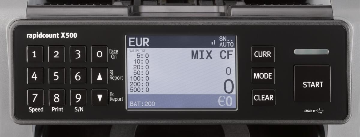 ratiotec Geldzählmaschine rapidcount X 500 Standard 2 ZOOM